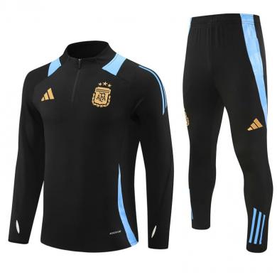 Chandal Entrenamiento Argentina (Hombre/Niño) Negro 24/25 + Pantalones Chandal Entrenamiento Argentina (Hombre/Niño) Negro 24/25 + Pantalones