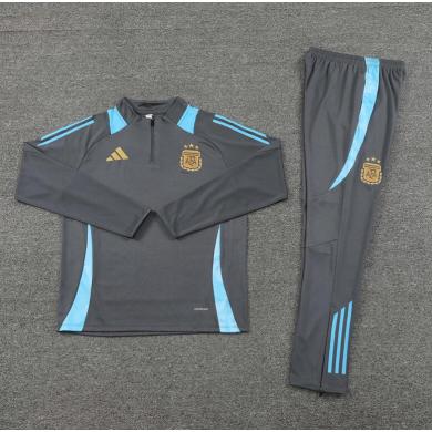 Chandal Entrenamiento Argentina Pre-Match (Hombre/Niño) Gris 24/25 + Pantalones Chandal Entrenamiento Argentina Pre-Match (Hombre/Niño) Gris 24/25 + Pantalones