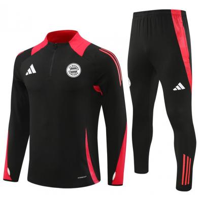 Chandal Entrenamiento Bayern Munich (Hombre/Niño) Negro 2024/2025 + Pantalones Chandal Entrenamiento Bayern Munich (Hombre/Niño) Negro 2024/2025 + Pantalones