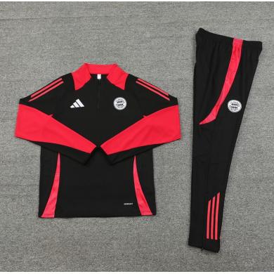 Chandal Entrenamiento Bayern Munich (Hombre/Niño) Negro 2024/2025 + Pantalones Chandal Entrenamiento Bayern Munich (Hombre/Niño) Negro 2024/2025 + Pantalones