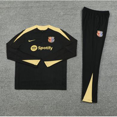 Sudadera Fc Barcelona Training (Hombre/Niño) Negro 24/25 + Pantalones Sudadera Fc Barcelona Training (Hombre/Niño) Negro 24/25 + Pantalones