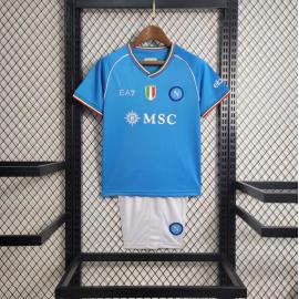 Camiseta Scc Napoli Primera Equipación 23/24 Niño