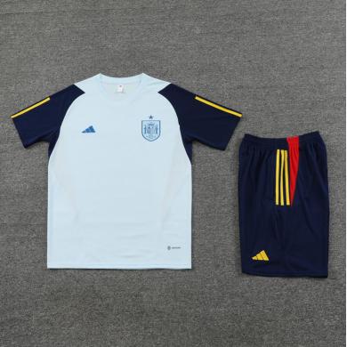 Camisetas España Pre-Match Azul 24/25 (Hombre/Niño) + Pantalones Camisetas España Pre-Match Azul 24/25 (Hombre/Niño) + Pantalones