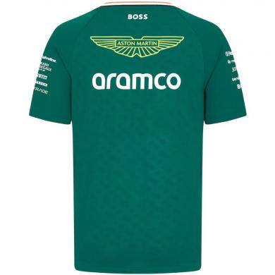 Camiseta del equipo Aston Martin Aramco Cognizant F1 2024 Camiseta del equipo Aston Martin Aramco Cognizant F1 2024