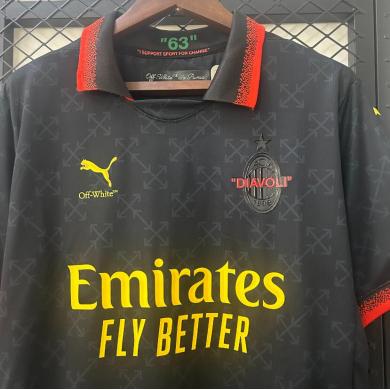 Camiseta Fc AC Milan Co - Branded Negro 25/26