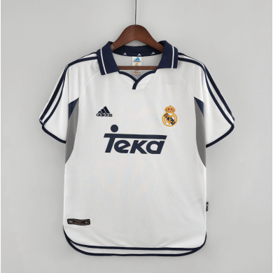 CAMISETA RETRO REAL MADRID PRIMERA EQUIPACIÓN 00/01 CAMISETA RETRO REAL MADRID PRIMERA EQUIPACIÓN 00/01