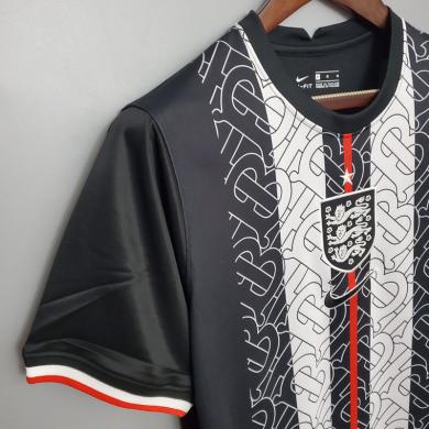 Camiseta Entrenamiento Inglaterra Negro Blanco 2020-2021 Camiseta Entrenamiento Inglaterra Negro Blanco 2020-2021