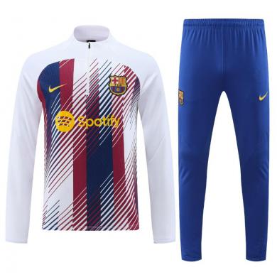 Chandal Entrenamiento Fc b-arcelona Blanco 23/24 +Pantalones Chandal Entrenamiento Fc b-arcelona Blanco 23/24 +Pantalones