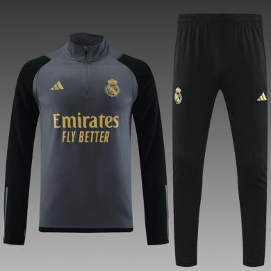 Chandal Entrenamiento Fc Real Madrid Negro 23/24+Pantalones Chandal Entrenamiento Fc Real Madrid Negro 23/24+Pantalones