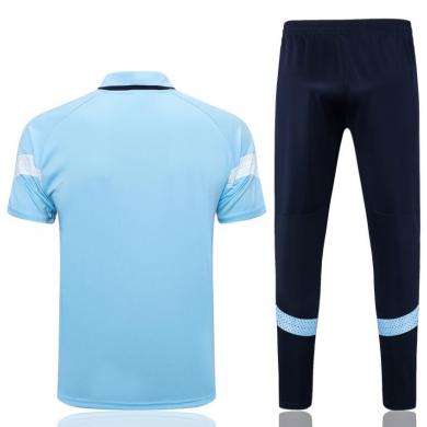 Polo MANCHESTER CITY Pre-Match 23/24 Azul celeste + Pantalones Polo MANCHESTER CITY Pre-Match 23/24 Azul celeste + Pantalones