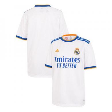 Camiseta Real M adrid Niño Primera Equipación Blanca 21/22