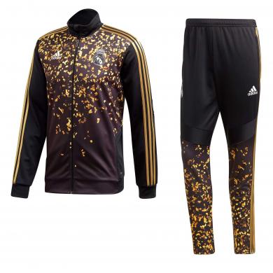 Chándal De Paseo Real Madrid 2019/2020 Ea Sports Negro Dorado Chándal De Paseo Real Madrid 2019/2020 Ea Sports Negro Dorado