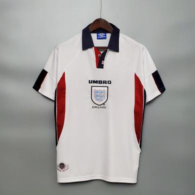 Camiseta Inglaterra 1ª Equipación Retro 1998 Camiseta Inglaterra 1ª Equipación Retro 1998