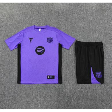 Camiseta Barcelona Colaboración 25/26 (Hombre/Niño) Púrpura + Pantalones