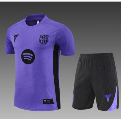 Camiseta Barcelona Colaboración 25/26 (Hombre/Niño) Púrpura + Pantalones
