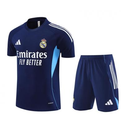Camiseta Real Madrid (Hombre/Niño) Pre-Match 25/26 Azul Marino + Pantalones