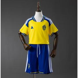 Camiseta Suecia Primera Equipación 2026 Niño