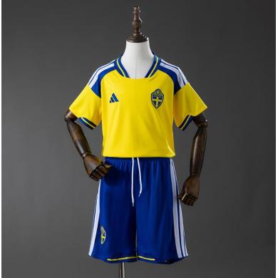 Camiseta Suecia Primera Equipación 2026 Niño