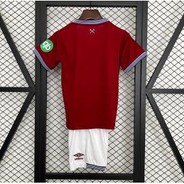 Camiseta West Ham United 1ª Equipación 25/26 Niño