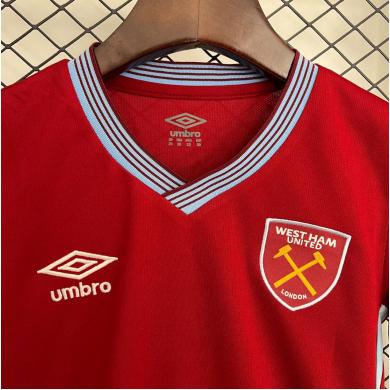 Camiseta West Ham United 1ª Equipación 25/26 Niño