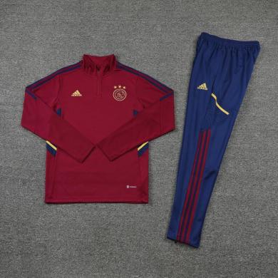 Sudadera Entrenamiento FC A jax Rojo Jujube 22/23 Niño Sudadera Entrenamiento FC A jax Rojo Jujube 22/23 Niño