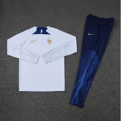 Sudadera Entrenamiento FC Francia Blanco 22/23 Niño Sudadera Entrenamiento FC Francia Blanco 22/23 Niño