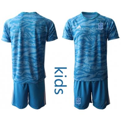 Camiseta España Portero en Azul 2020 Edición Copa De Europa Nino Camiseta España Portero en Azul 2020 Edición Copa De Europa Nino