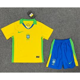 Camiseta Brasil Primera Equipación 25/26 Niño