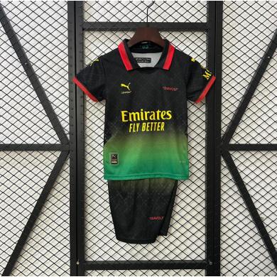 Camiseta Fc AC Milan Co - Branded Negro 25/26 Niño