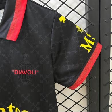 Camiseta Fc AC Milan Co - Branded Negro 25/26 Niño