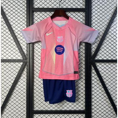 Camiseta Barcelona Rosa Niño 2025/2026