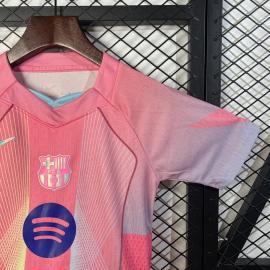Camiseta Barcelona Rosa Niño 2025/2026