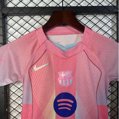 Camiseta Barcelona Rosa Niño 2025/2026