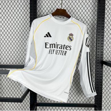 Camiseta Real Madrid 1ª Equipación 25/26 ML (Hombre/Niño)