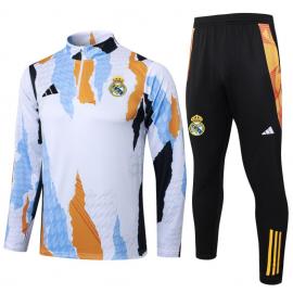 Chandals Real M adrid (Hombre/Niño) Blanco 25/26 + Pantalones