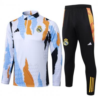 Chandals Real M adrid (Hombre/Niño) Blanco 25/26 + Pantalones