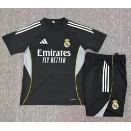 Camiseta Real Madrid Negro (Hombre/Niño) 25/26