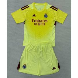 Camiseta Real Madrid Portero (Hombre/Niño) Amarillo 25/26