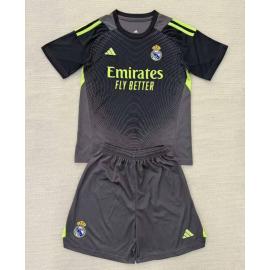 Camiseta Real Madrid Portero (Hombre/Niño) Negro 2025/2026