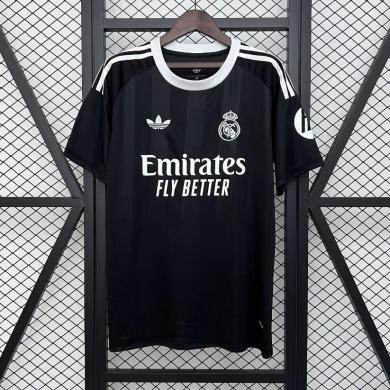 Camiseta Real Madrid Portero (Hombre/Niño) Negro 25/26