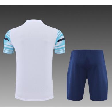 Camiseta 22/23 Manchester City Conmemorativa Blanca Azul Camiseta 22/23 Manchester City Conmemorativa Blanca Azul