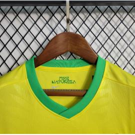 Camiseta Brasil Primera Equipación Mundial Femenino 2023 Niño