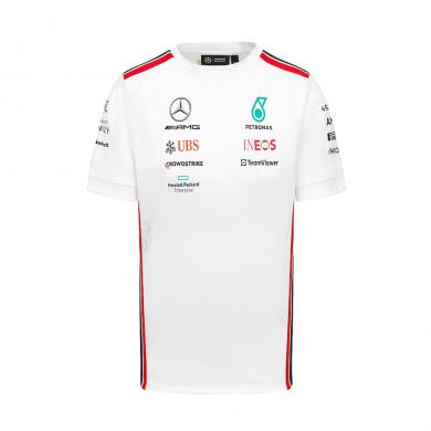 Camiseta Piloto Equipo Mercedes AMG Petronas F1 2023 - Blanco Camiseta Piloto Equipo Mercedes AMG Petronas F1 2023 - Blanco