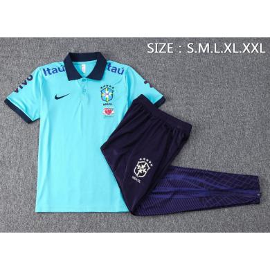 Polo Brasil Pre-Match 2023/2024 Azul Polo Brasil Pre-Match 2023/2024 Azul