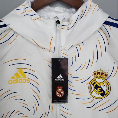 Windbreaker 2021-2022 Real Madrid White Windbreaker 2021-2022 Real Madrid White